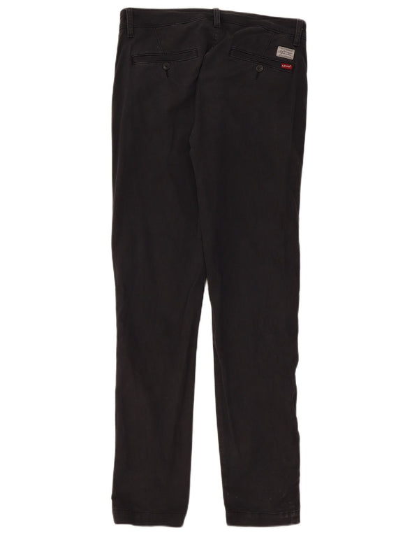 Levi's Herren Standard Fit Tapered Chinohose W31 L34 Schwarze Baumwolle