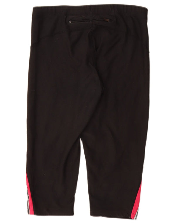 NIKE Damen Dri Fit Bermuda Sportshorts UK 12 Mittelschwarz Farbblock