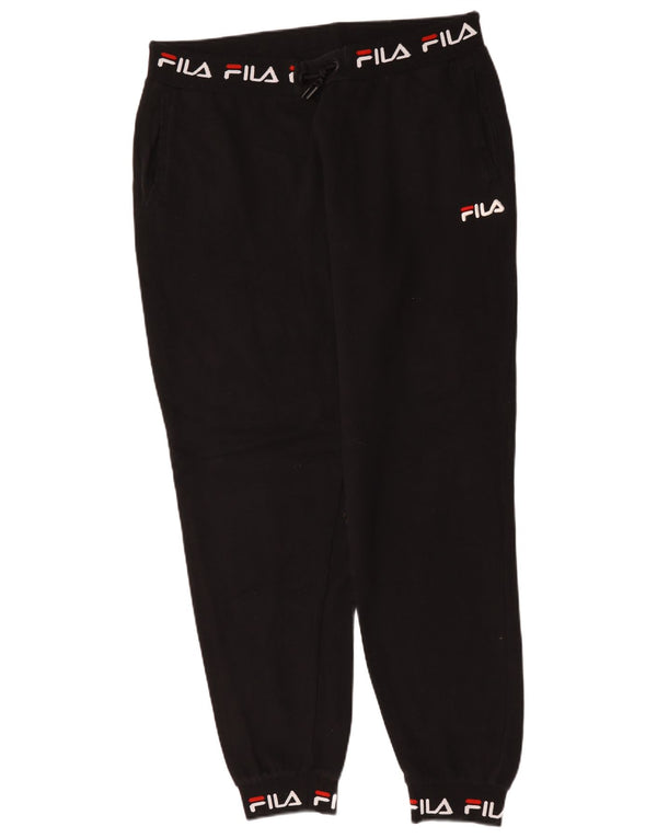 Fila Womens Graphic Trainingshose Jogger UK 18 XL Schwarz Baumwolle
