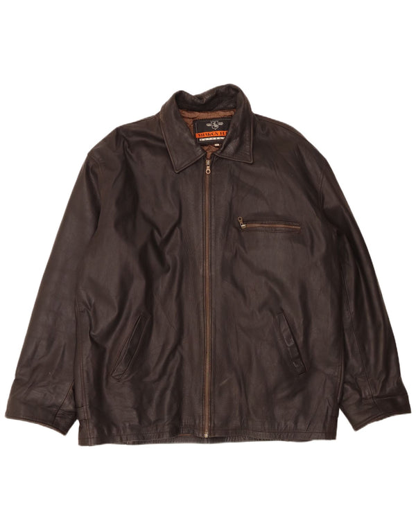 Sharon Furs Herren Lederjacke UK 44 2XL Braun