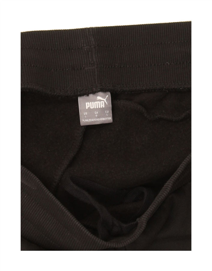 PUMA Mens Tracksuit Trousers Joggers Large  Black Vintage Puma and Second-Hand Puma from Messina Hembry 
