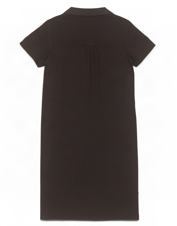 Hugo Boss Damen Polokleid UK 14 Medium Schwarz
