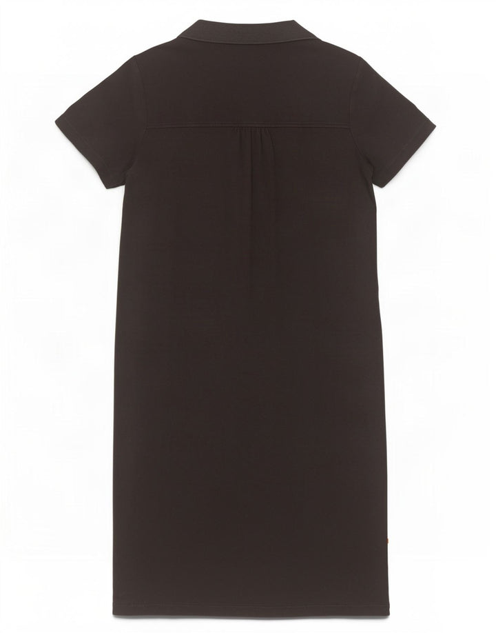 Hugo Boss Damen Polokleid UK 14 Medium Schwarz
