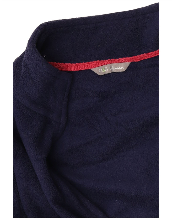 Marks & Spencer Damen Fleecejacke UK 16 Large Marineblau