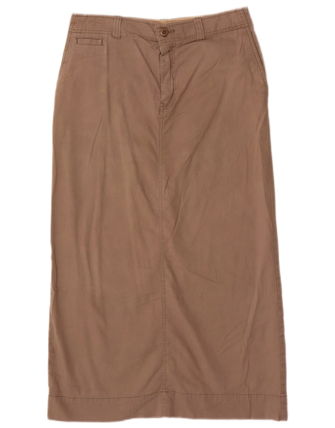 EDDIE BAUER Gerader Damenrock US 8 Medium W30 Graue Baumwolle