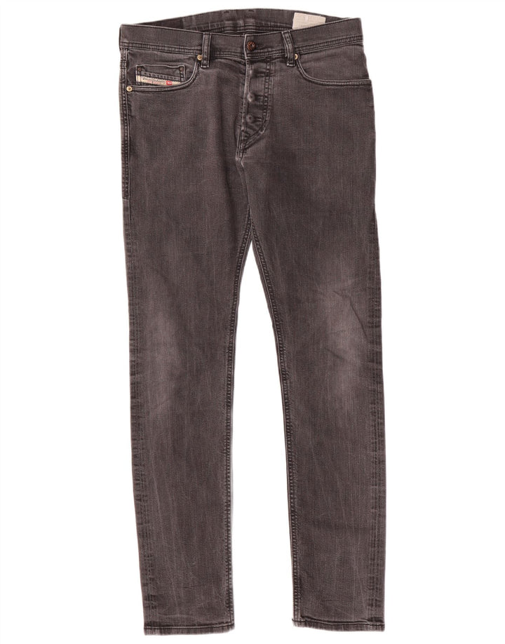 Diesel Herren Tepphar Slim Jeans W30 L31 Graue Baumwolle