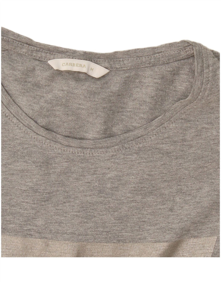 Carrera Damen Grafik-T-Shirt-Oberteil UK 12 Mittelgrau