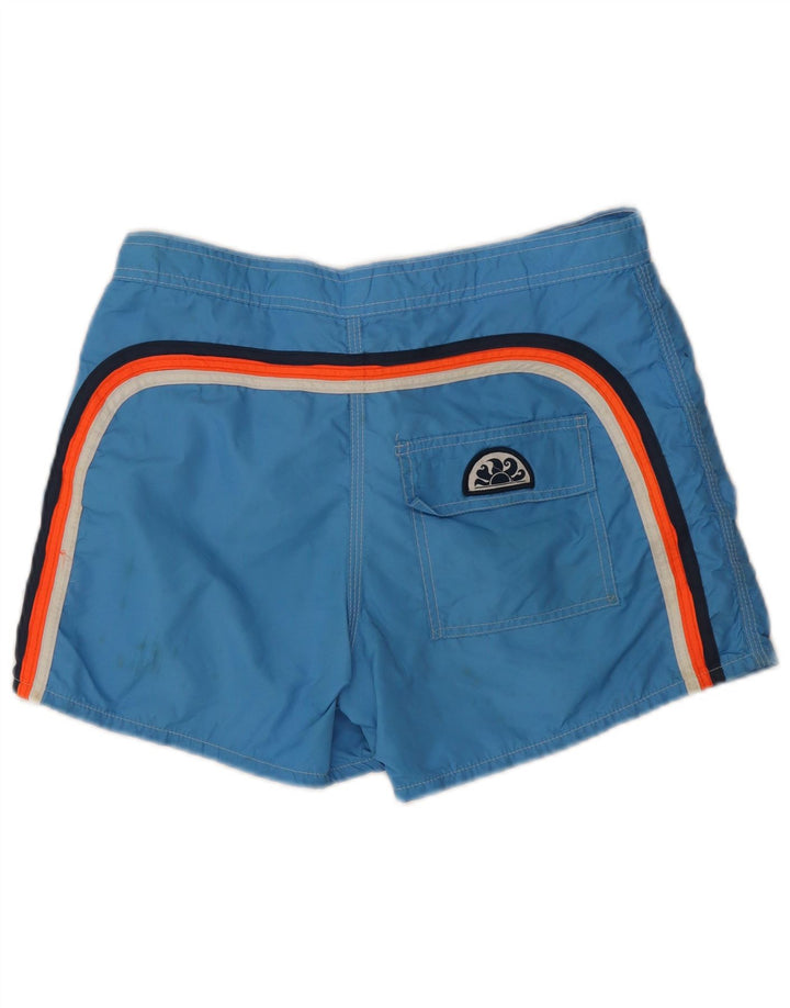 Sundek Herren-Badeshorts aus mittelblauem Nylon