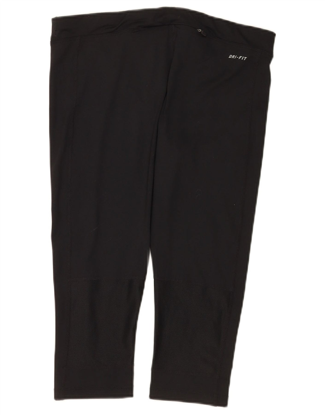 Nike Damen Dri Fit Capri Leggings UK 14 Large Schwarz Polyester