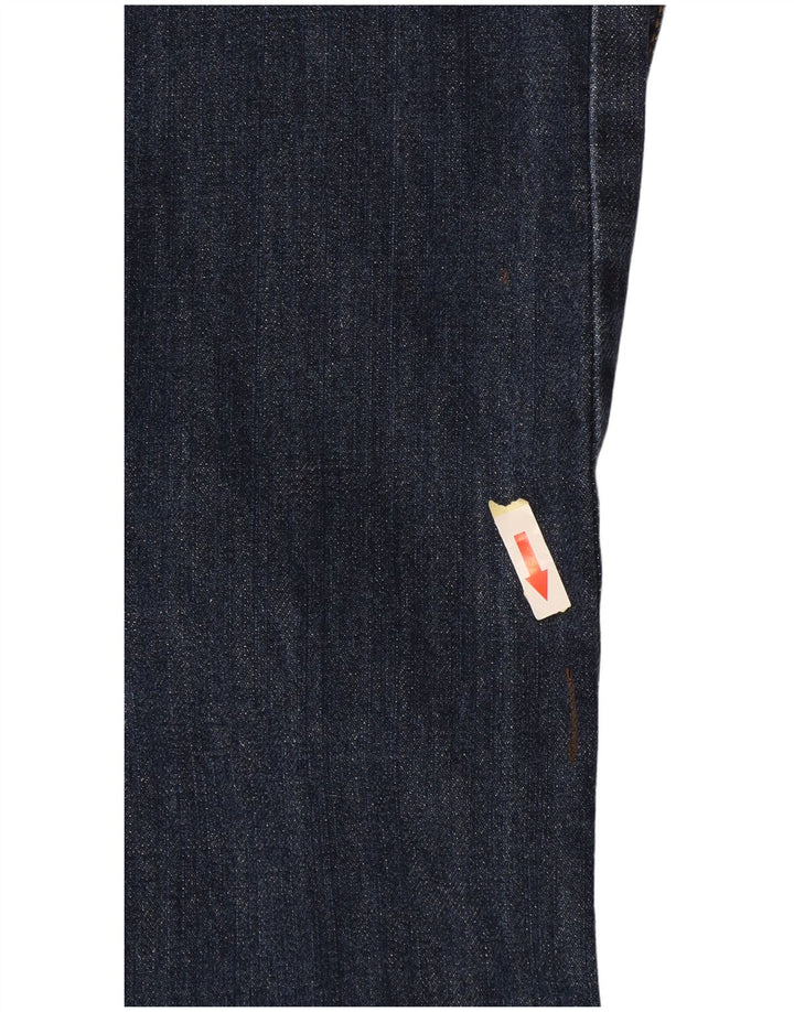 Fat Face Herren Straight Jeans W34 L30 Marineblau Baumwolle