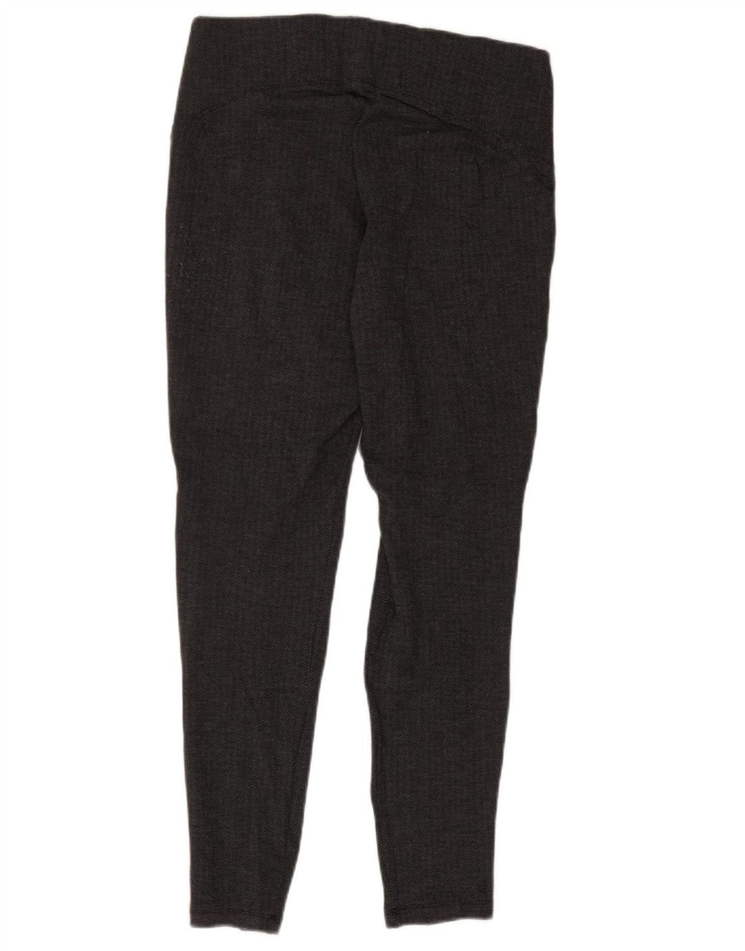 Marks & Spencer Damen-Leggings, UK 14, Größe L, schwarze Viskose mit Fischgrätenmuster