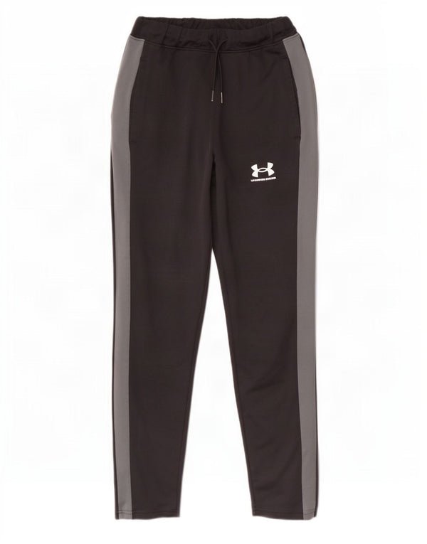 Under Armour Damen-Trainingshose UK 4 XS Schwarzes Colourblock-Polyester