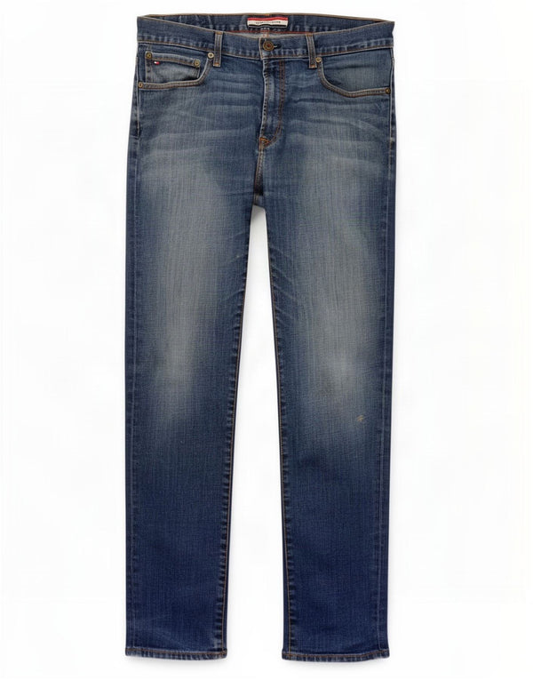 Tommy Hilfiger Mens Straight Jeans W36 L30 Blue Cotton