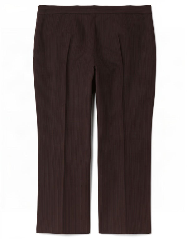 Marks & Spencer Damen Anzughose UK 20 2XL W40 L30 Braun gestreift
