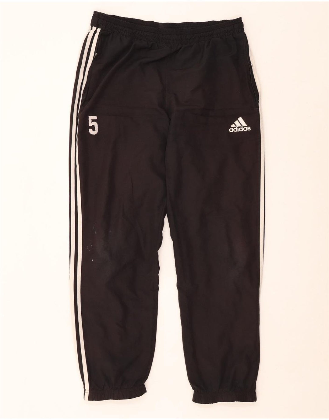 ADIDAS Herren-Trainingsanzug mit Grafik, Jogginghose, Größe L, Schwarz, Polyester