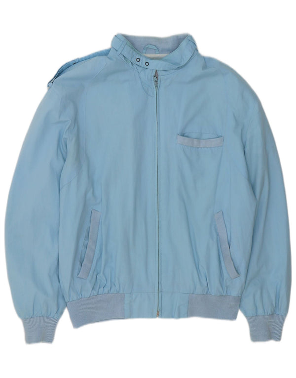 Vintage Herren Militär Bomberjacke UK 36 Small Blau Polyester