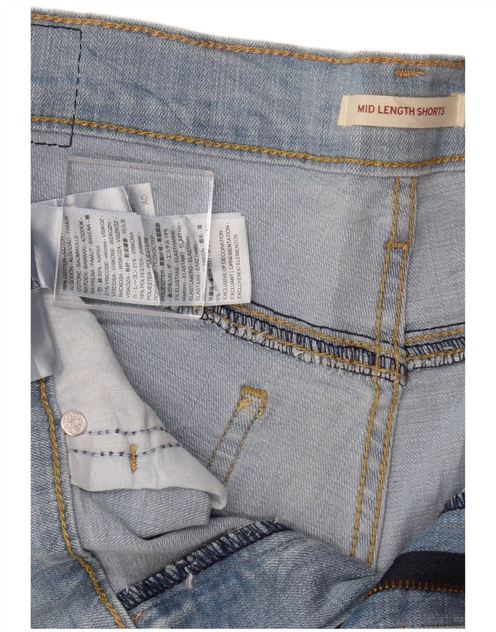 LEVI'S Damen-Jeansshorts mit mittelhohem Bund, W31, mittelblaue Baumwolle