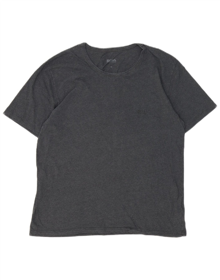 Hugo Boss Herren T-Shirt Top XL Grau Baumwolle
