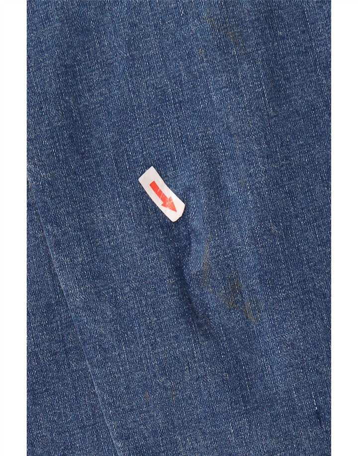 WRANGLER Herren Straight Jeans W34 L30 Blaue Baumwolle