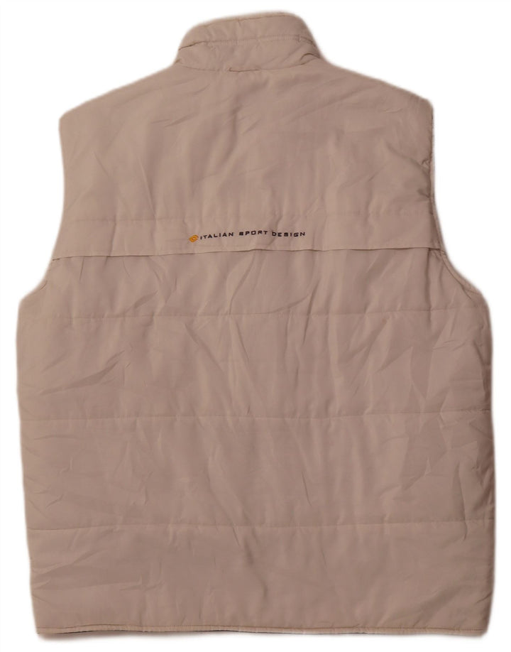 Lotto Herren Wattierte Weste IT 52 XL Off White Polyester