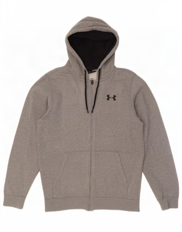 Under Armour Herren-Kapuzenpullover mit Reißverschluss, klein, grau meliert