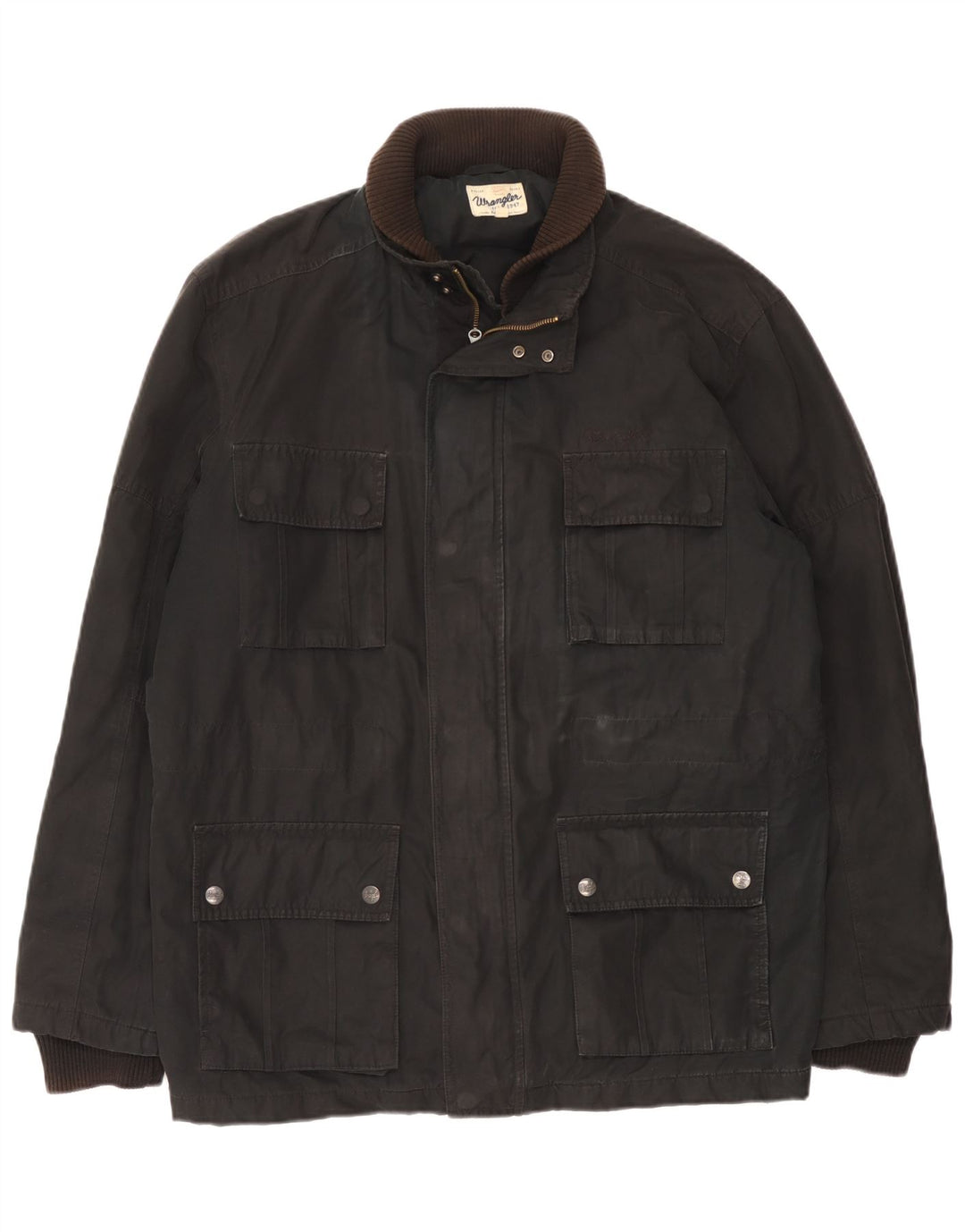 Wrangler Herren Utility Jacke UK 42 XL Schwarz Polyester