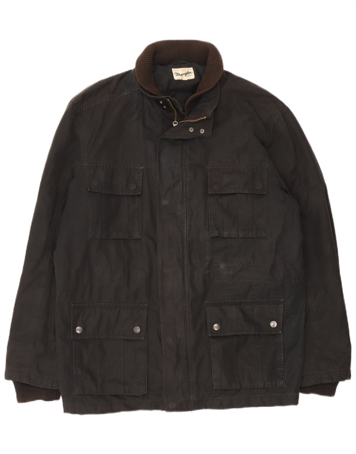 Wrangler Herren Utility Jacke UK 42 XL Schwarz Polyester