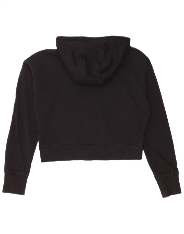 NIKE Crop Graphic Hoodie-Pullover für Mädchen, 13–14 Jahre, XL, schwarze Baumwolle