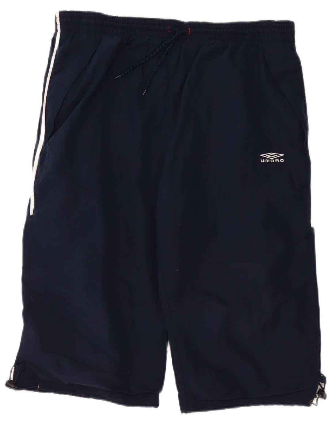 Umbro Damen Graphic Bermuda Sport Shorts UK 16 Large Marineblau Polyester