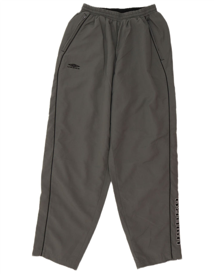 Umbro Herren-Trainingshose mit Grafik, mittelgraues Polyester