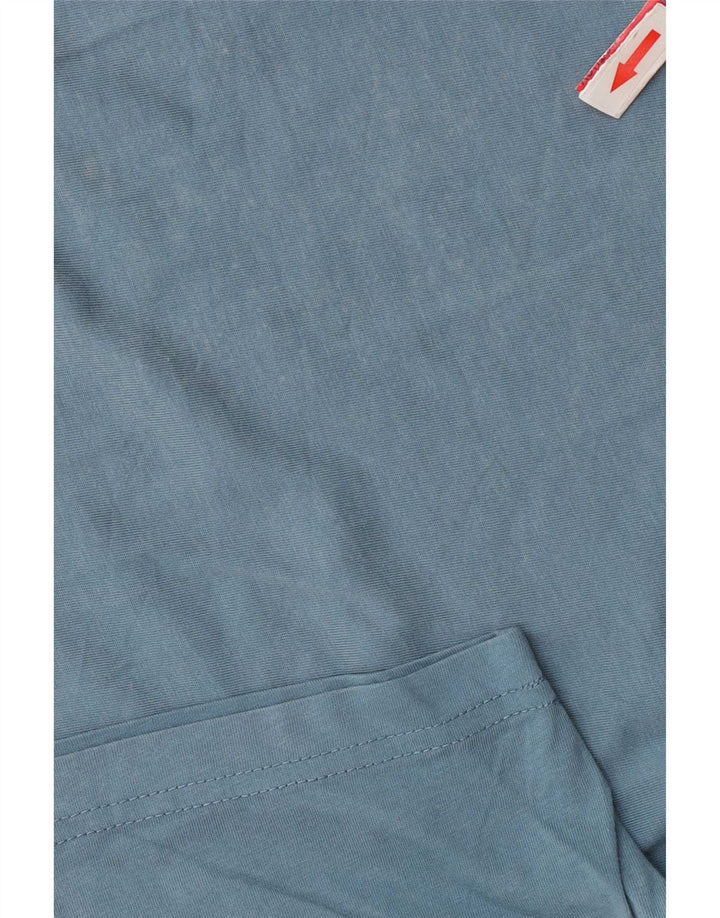 Paul Smith Herren Grafik-T-Shirt-Oberteil aus mittelblauer Baumwolle