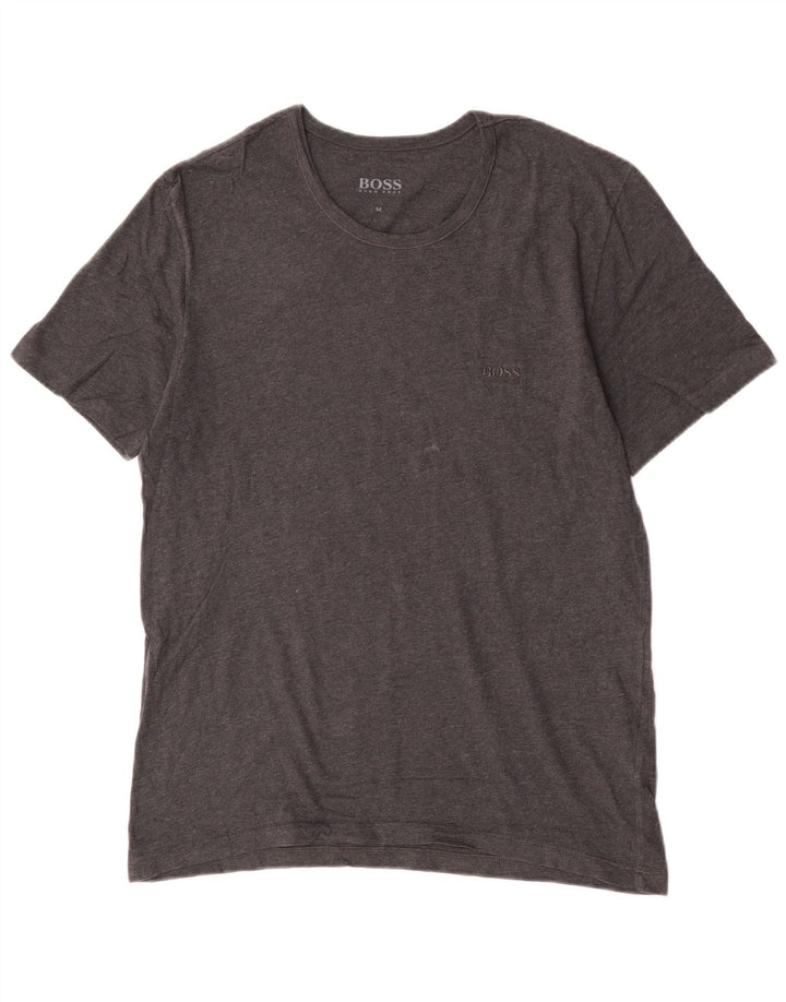 Hugo Boss Herren T-Shirt Top mittelgraue Baumwolle