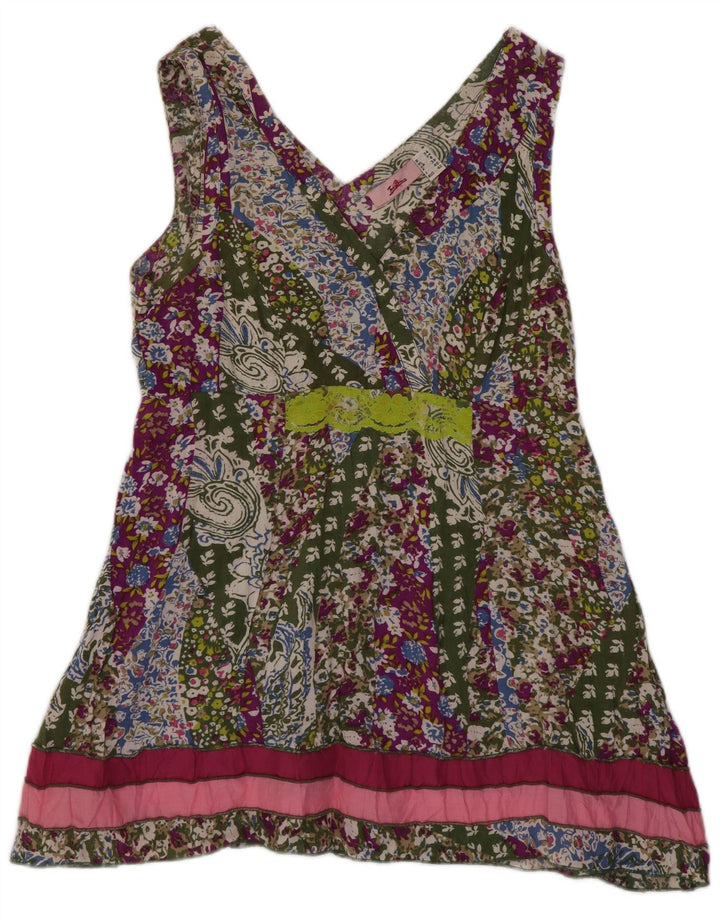 Joe Browns Ärmelloses Tunika-Oberteil für Damen, Größe S, mehrfarbig, Blumenmuster