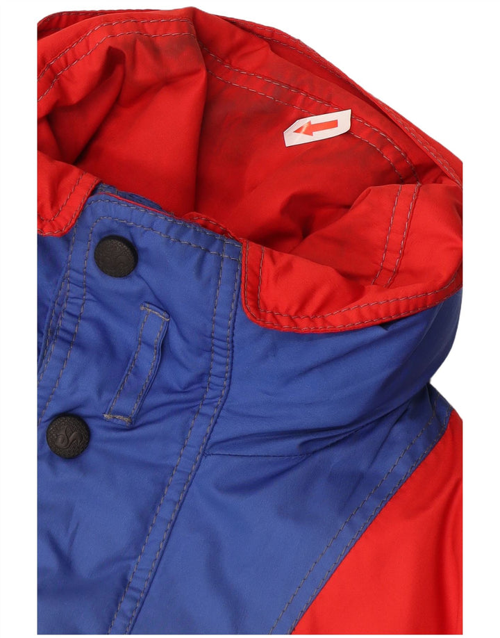 Bailo Herren-Skijacke mit Kapuze, lockere Passform, IT 50, Mittelblau, Farbblock