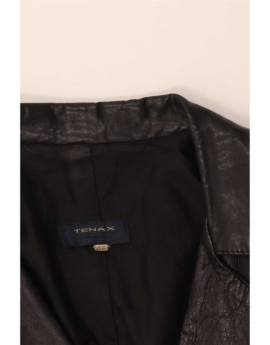 Tenax Damen Ledermantel IT 46 Large Schwarz