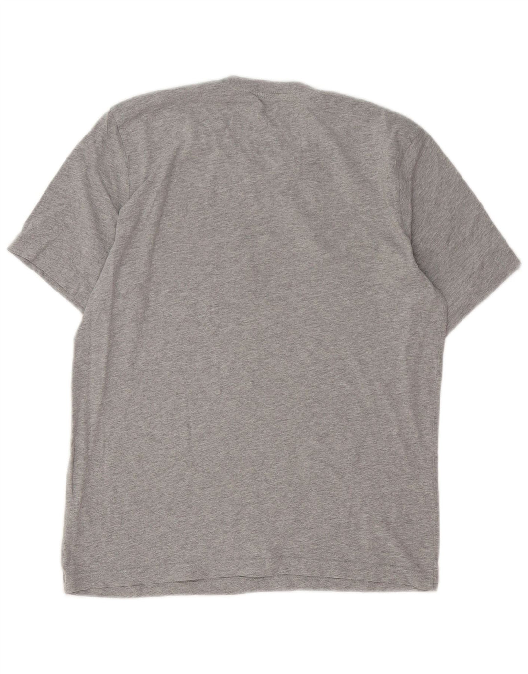 ADIDAS Herren T-Shirt-Oberteil aus mittelgrau gesprenkelter Baumwolle
