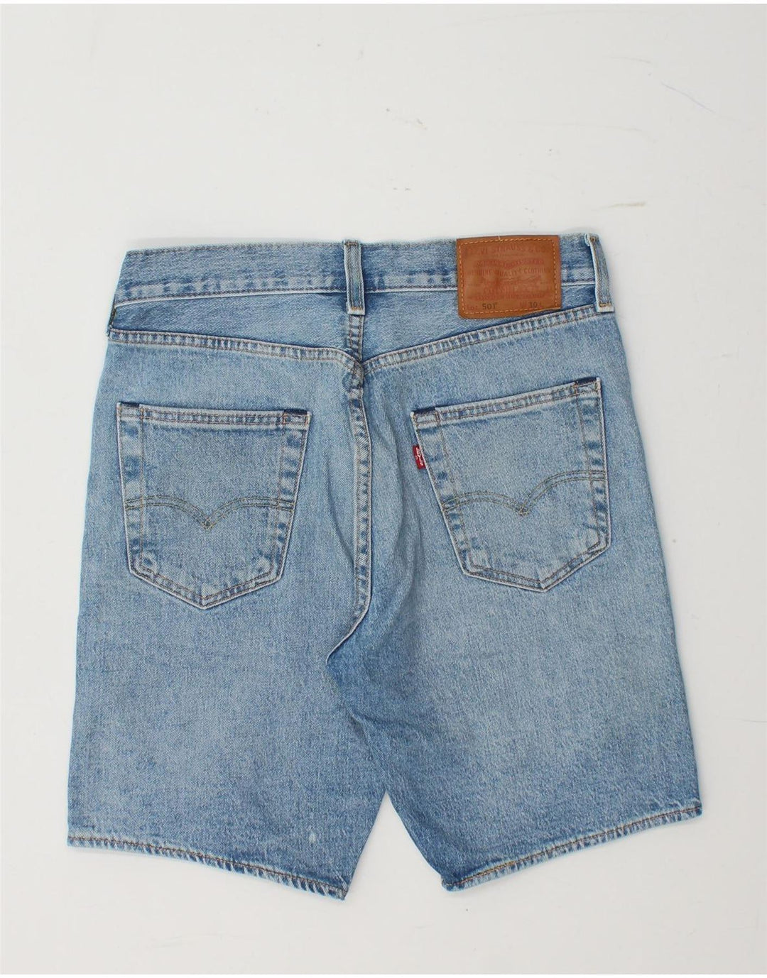 LEVI'S Herren 501 Denim Shorts W30 mittelblaue Baumwolle