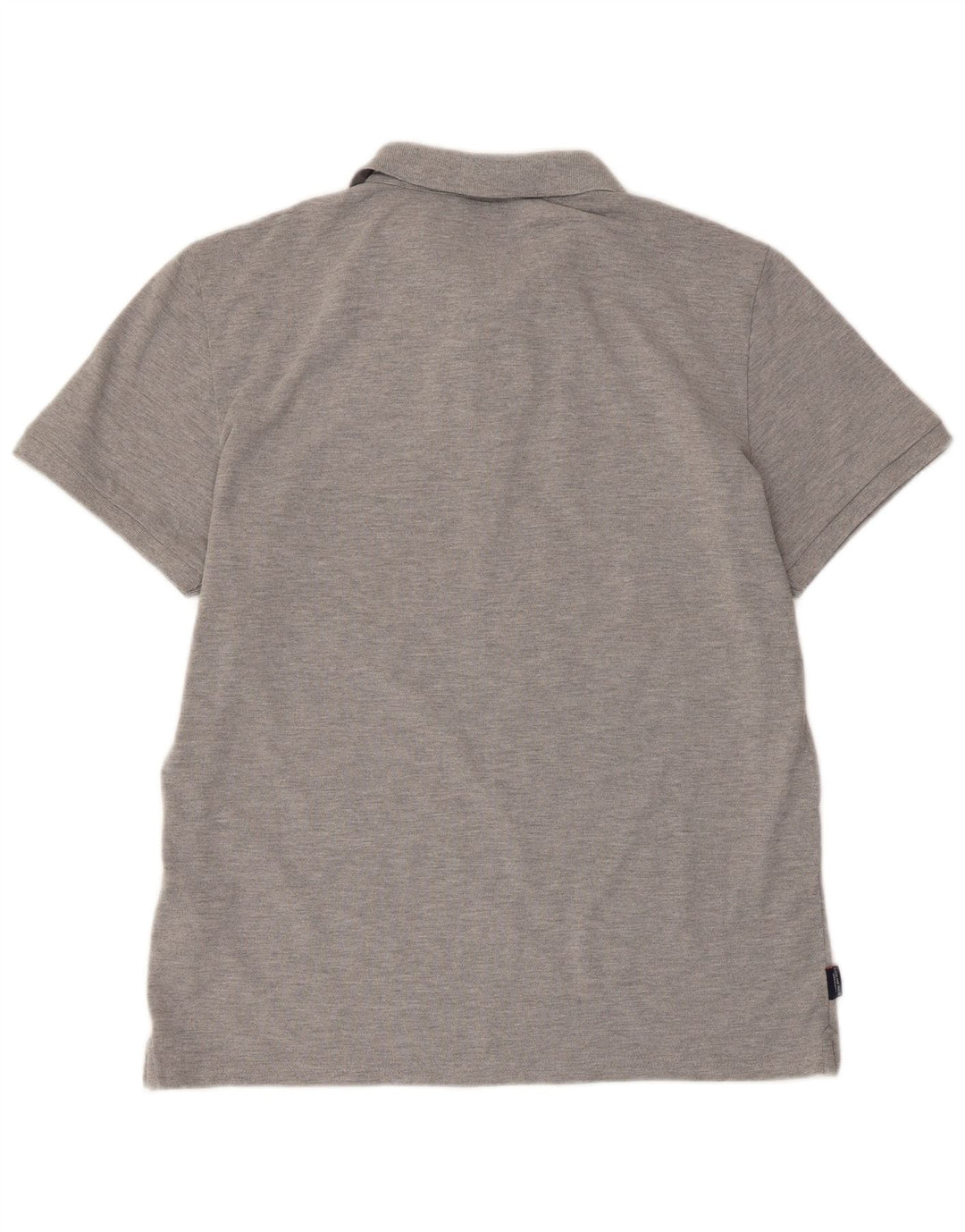 SUPERDRY Herren-Poloshirt XL aus grau melierter Baumwolle