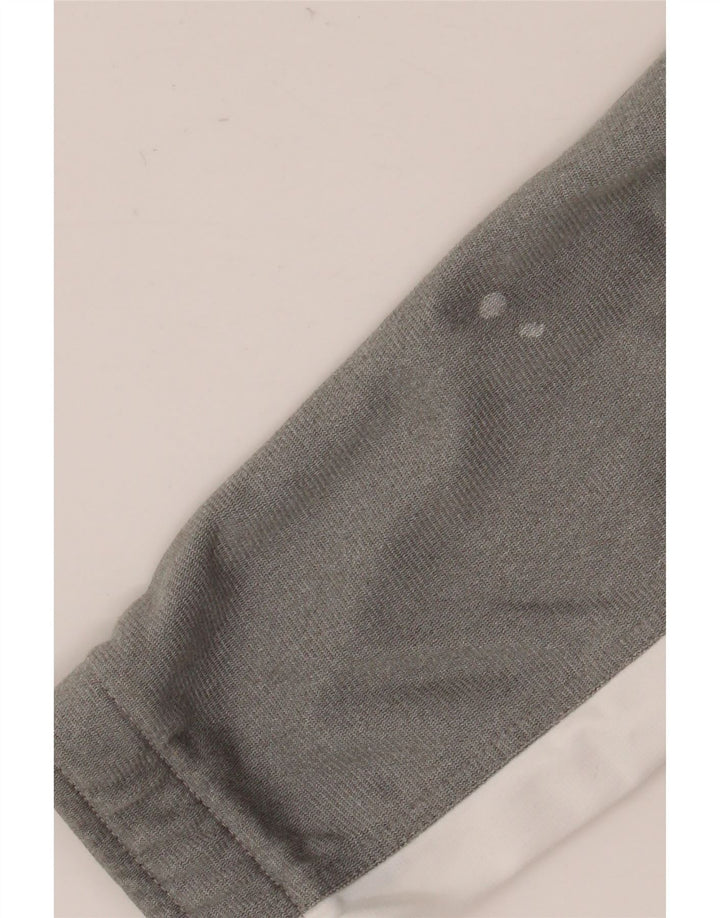 Puma Damen-Trainingsanzug-Top-Jacke UK 12 Mittelgraues Colourblock-Polyester