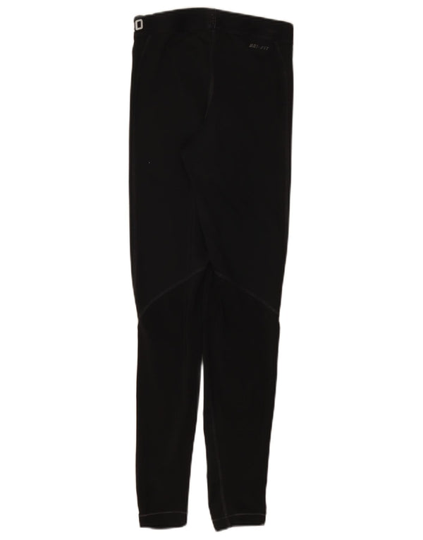Nike Damen Graphic Leggings UK 4 XS Schwarz