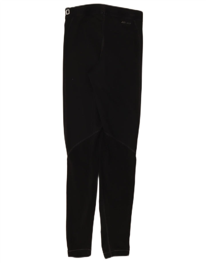 Nike Damen Graphic Leggings UK 4 XS Schwarz