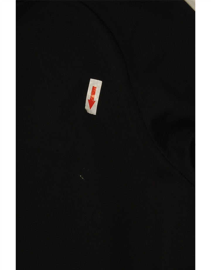 Nike Herren-Dri-Fit-Trainingsanzug-Top-Jacke, mittelschwarzes Farbblock-Polyester