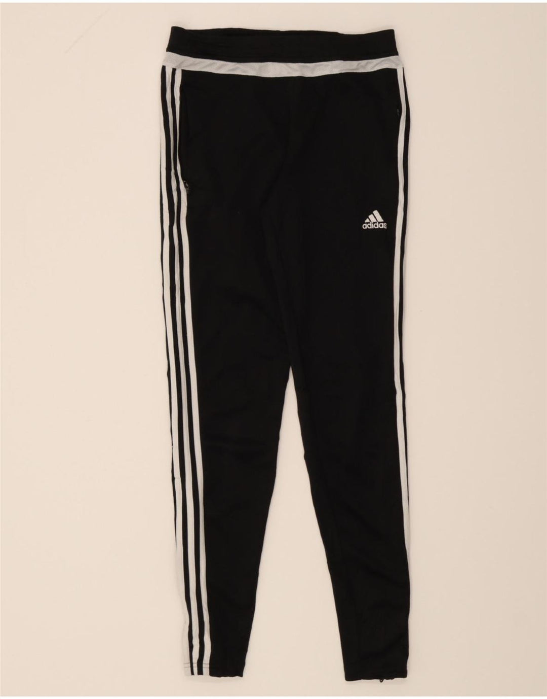 ADIDAS Womens Climacool Tracksuit Trousers UK 8/10 Small Black Polyester Vintage Adidas and Second-Hand Adidas from Messina Hembry 