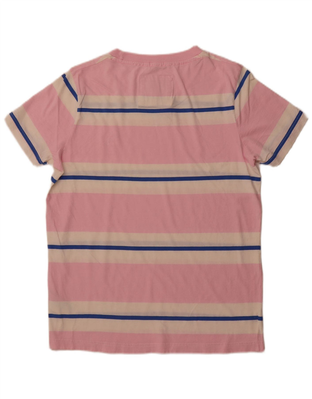 ABERCROMBIE & FITCH Herren-Muskel-T-Shirt-Oberteil XL aus rosa gestreifter Baumwolle