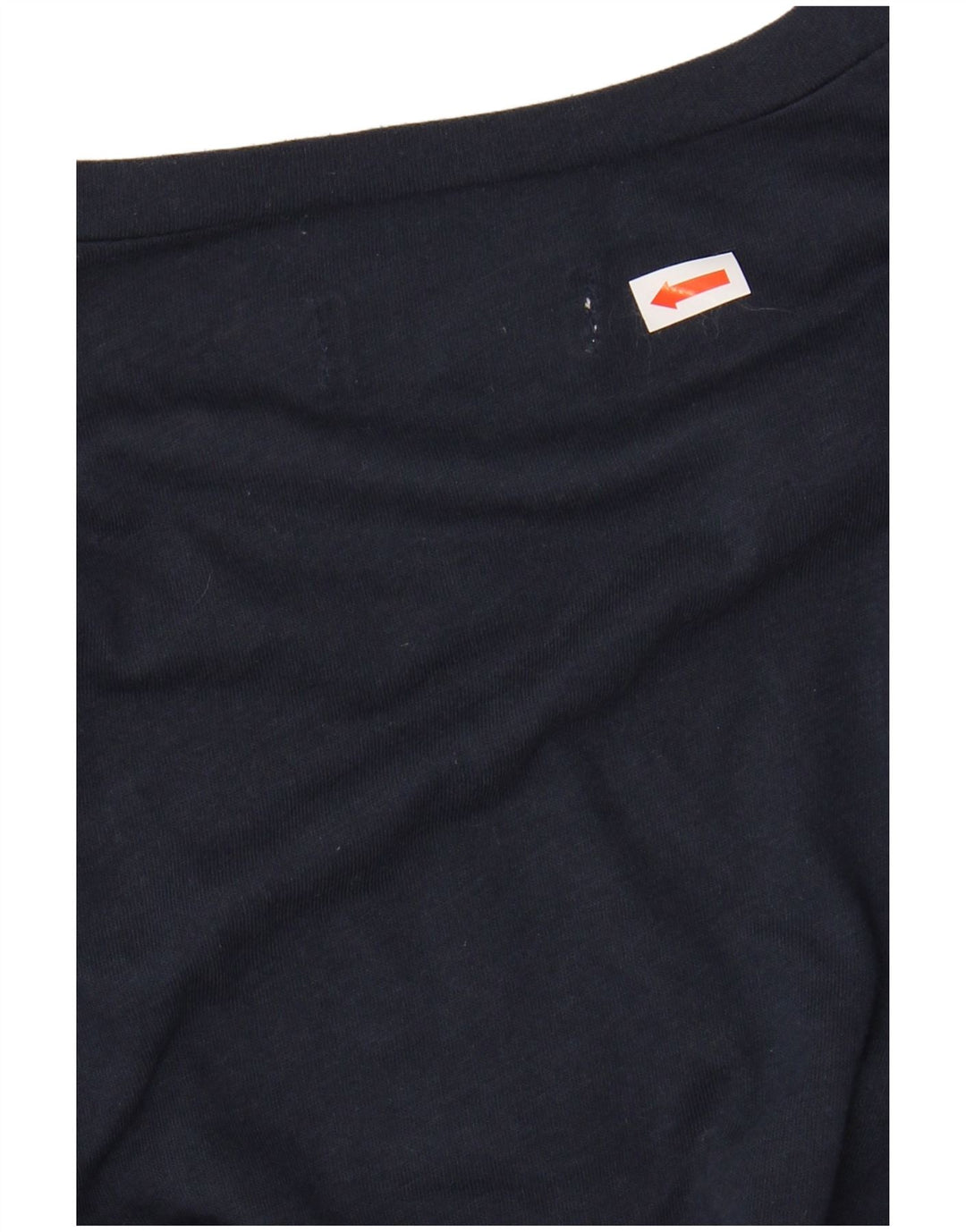 HOLLISTER Damen Grafik-T-Shirt-Oberteil UK 6 XS Marineblaue Baumwolle