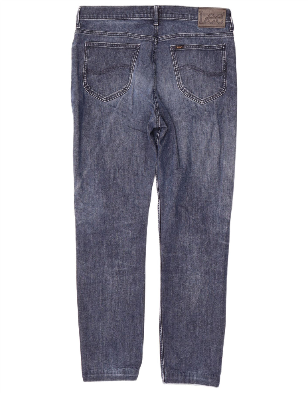 Lee Herren Rider Straight Jeans W34 L30 Blaue Baumwolle