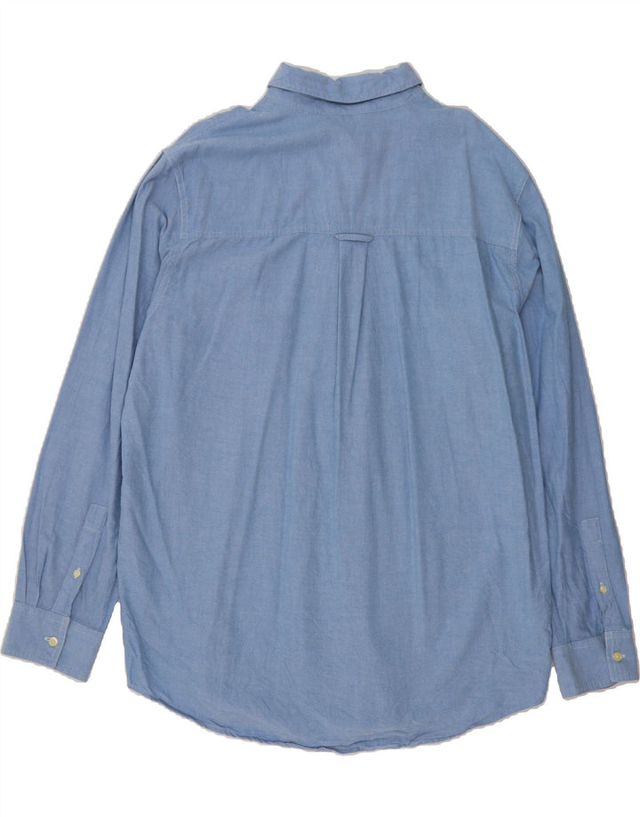 CHAPS Mens Shirt Large Blue Cotton Vintage Chaps and Second-Hand Chaps from Messina Hembry 