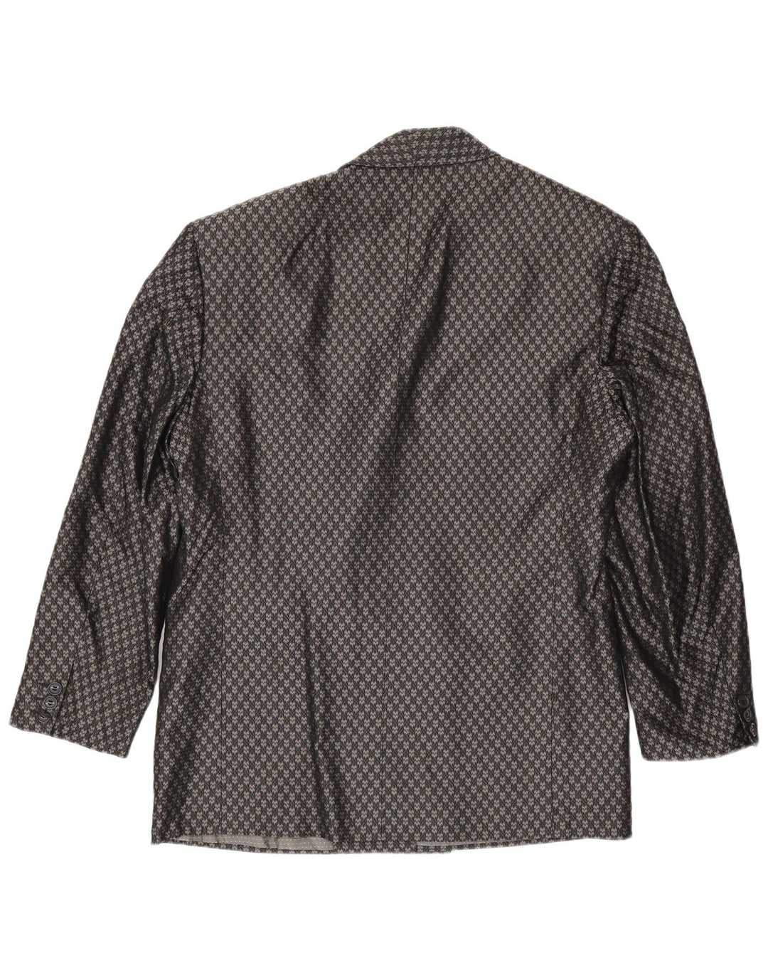 Pal Zileri Herren Zweireihiger Blazer IT 48 Mittelgrau Geometrisch