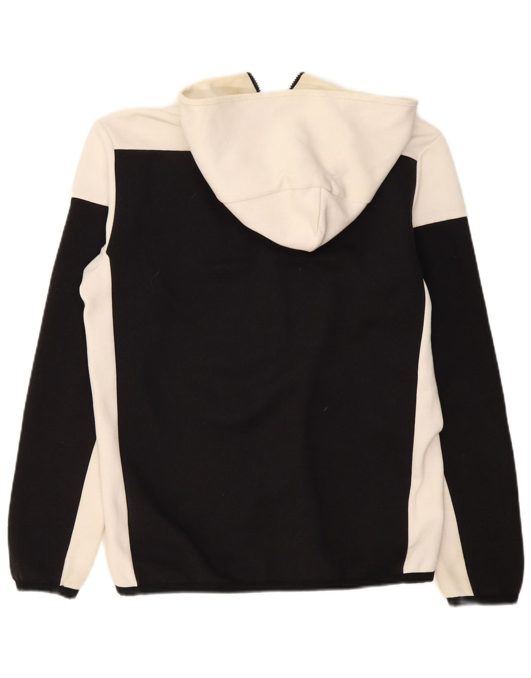 ADIDAS Herren-Trainingsanzug mit Kapuze, Oberjacke, Mittelschwarzes Farbblock-Polyester