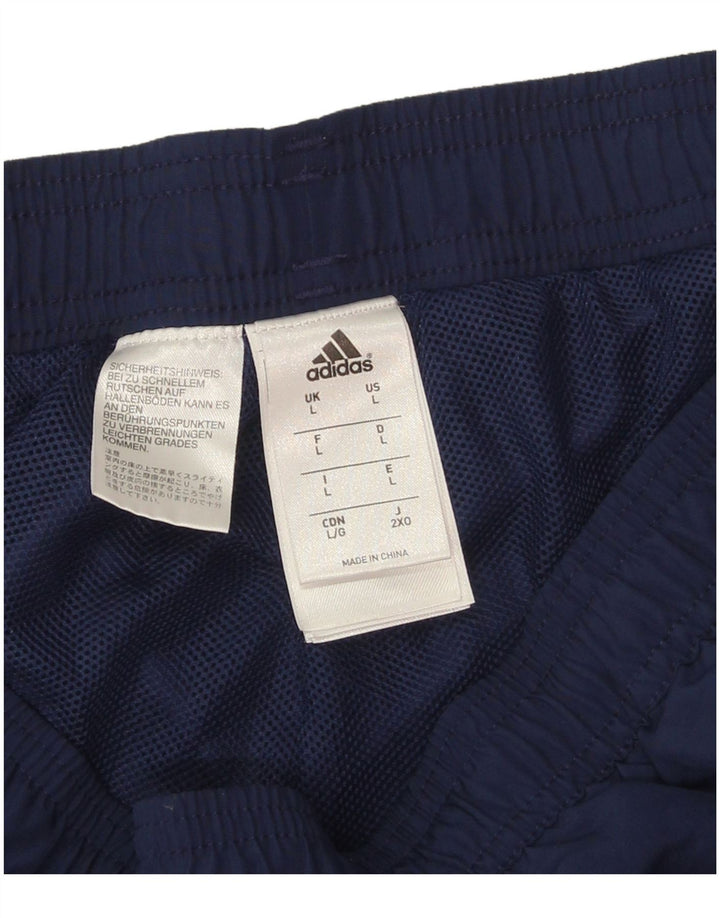 Adidas Herren-Trainingshose, Jogginghose, groß, marineblau, Polyester